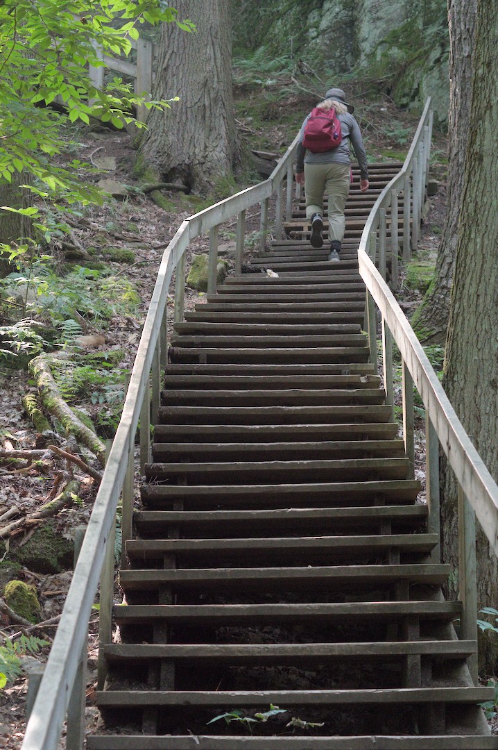 Climbing stairs