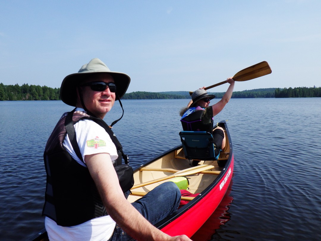 In the canoe