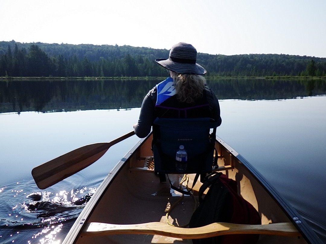 Sally paddling