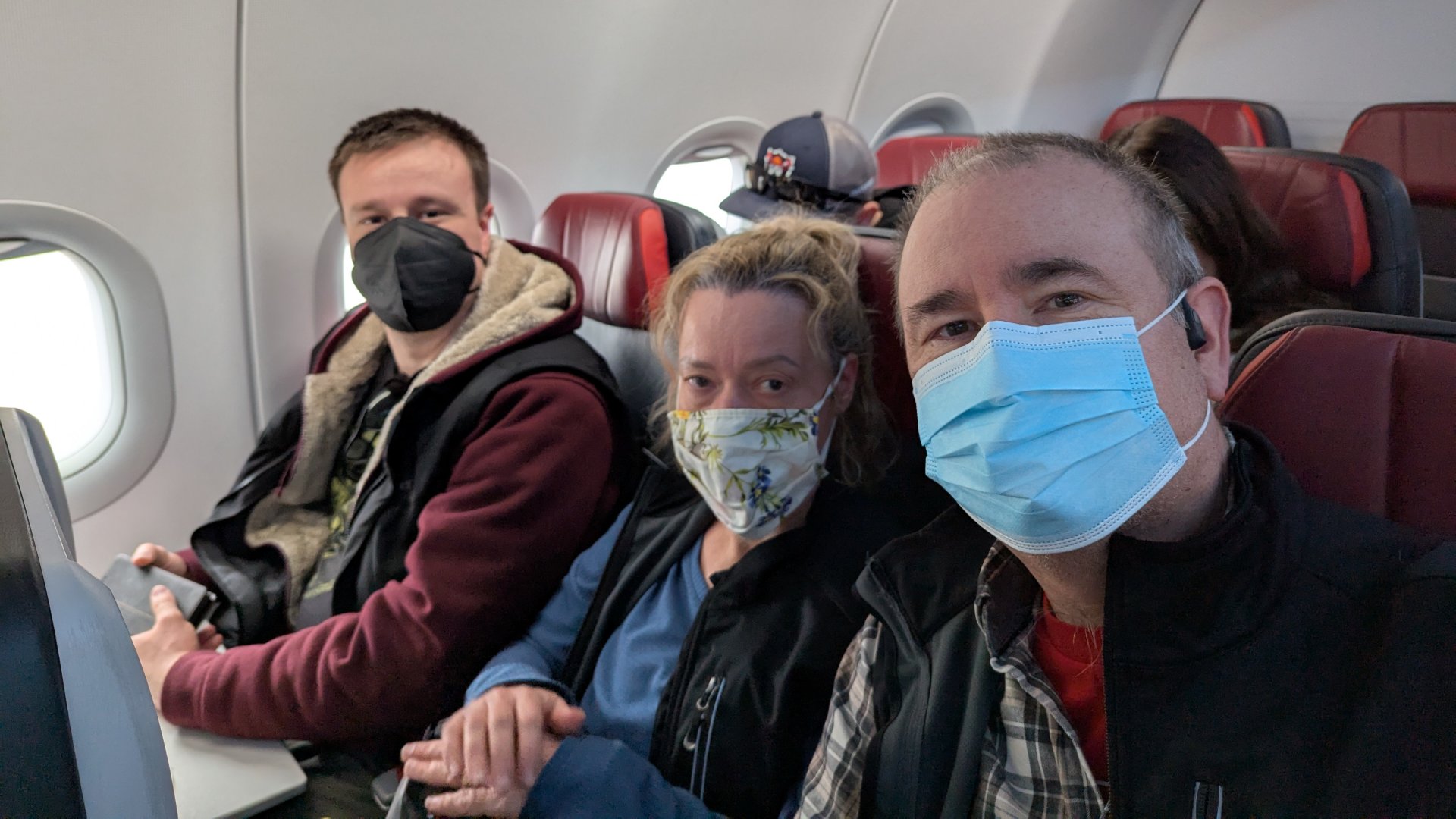 Our flight down