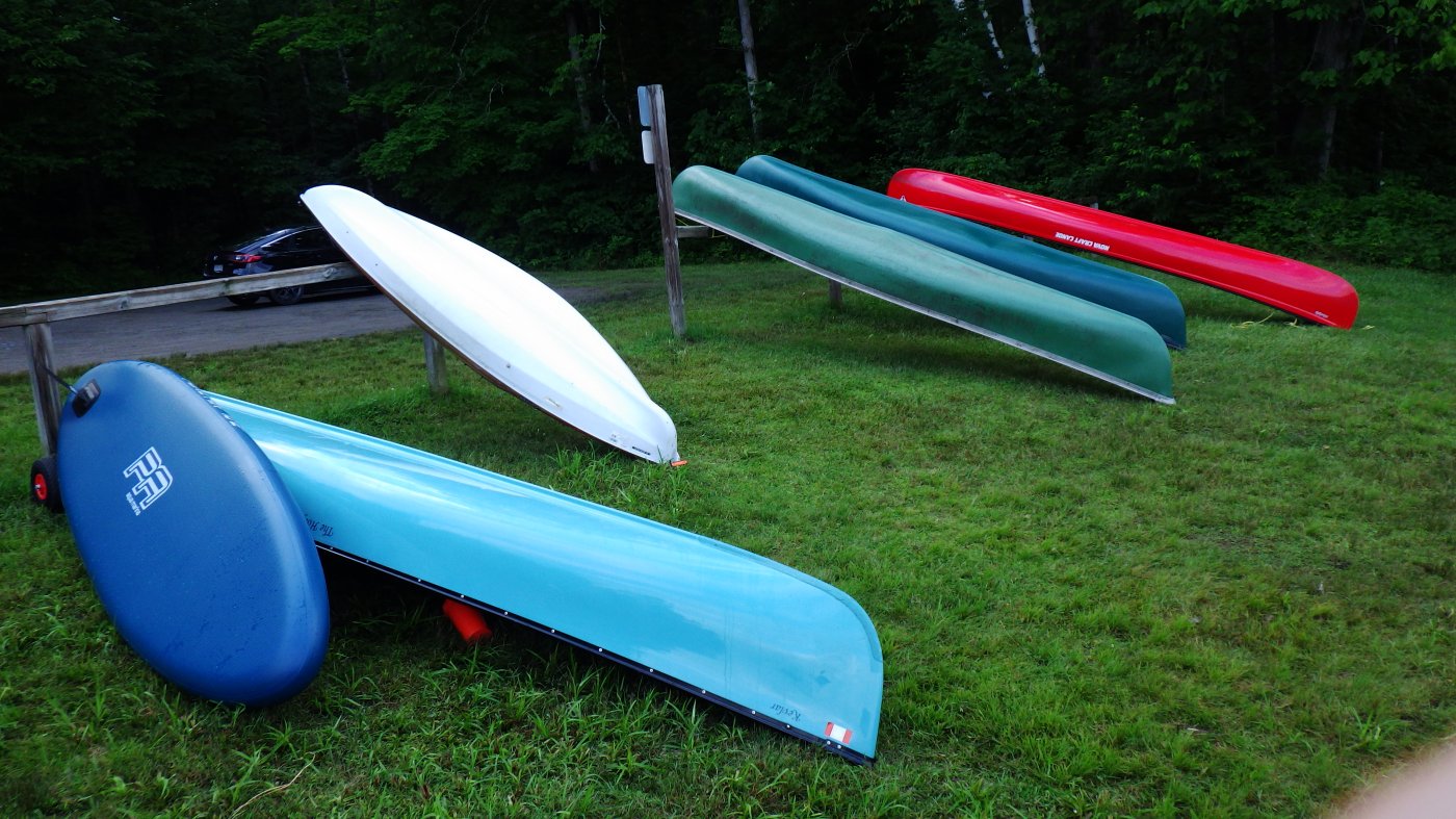 The canoe storage