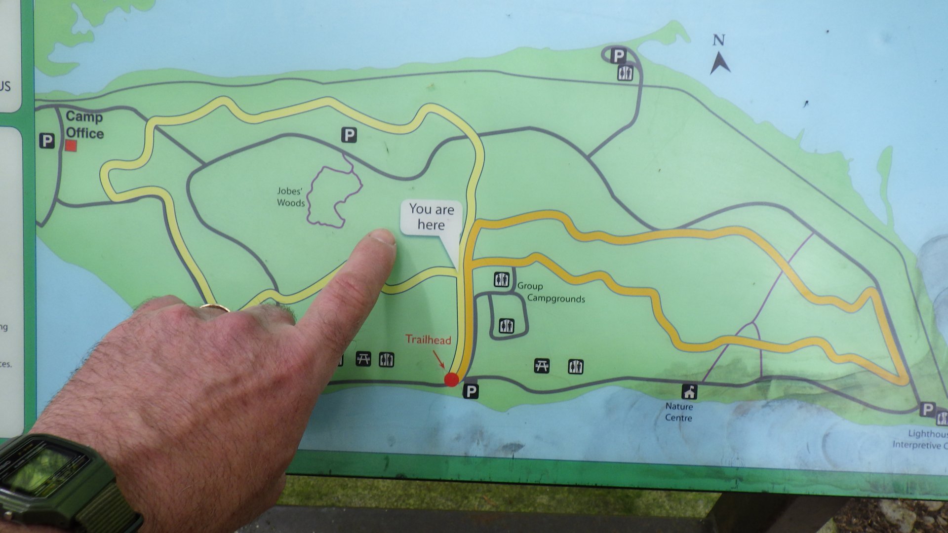 Map of the trail