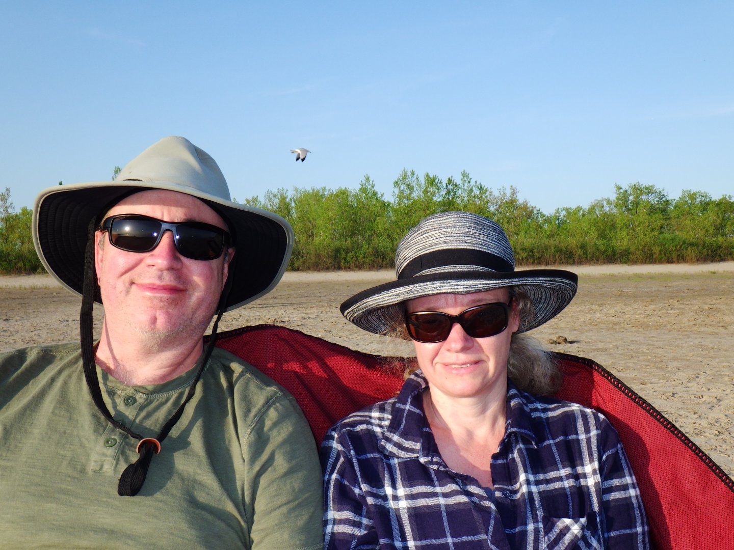 Sally and I at the beach