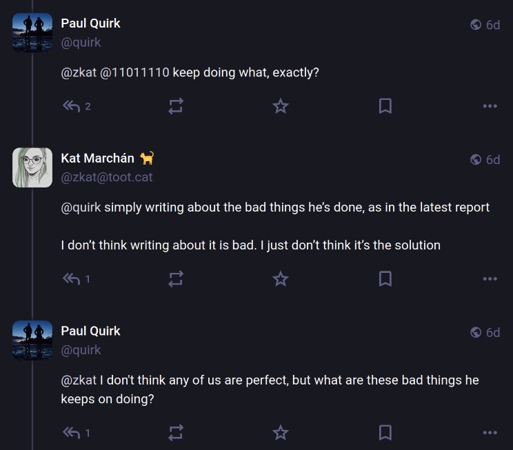 My reply to Kat