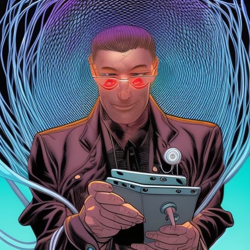 a person addicted to their phone