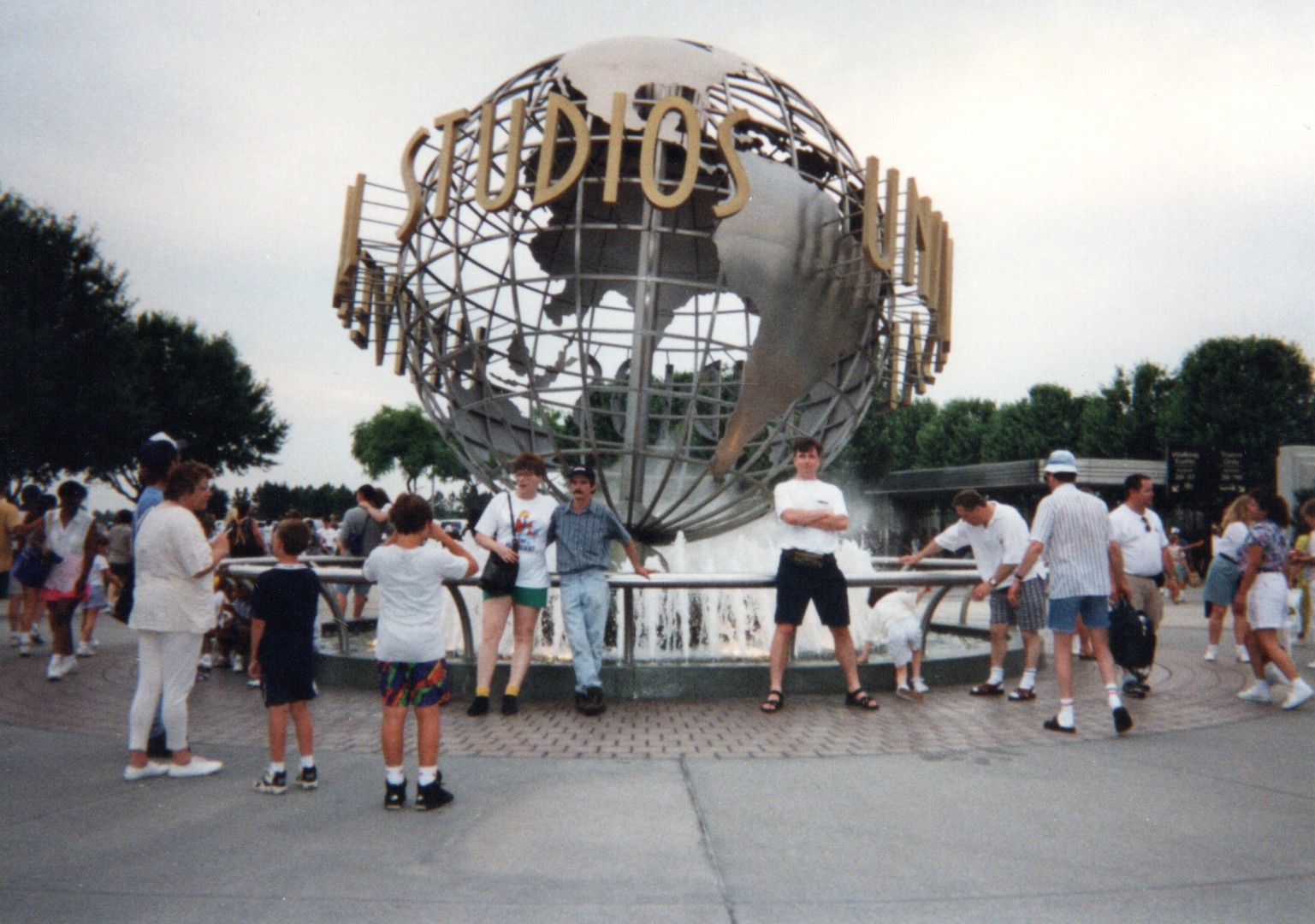 Me in front of the Universal globe in the 90’s